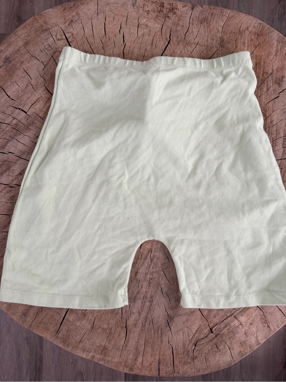 John Gault green biker shorts